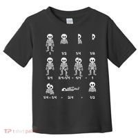 Funny Halloween Math Equations Skeletons Toddler T-Shirt thumb 0