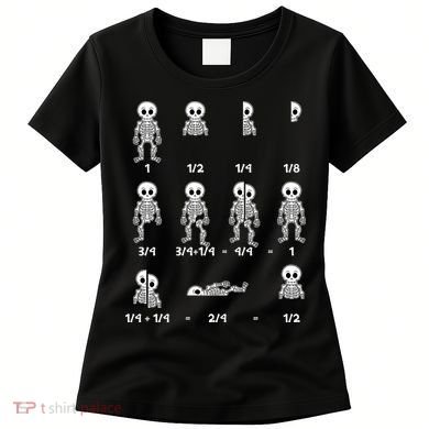 Funny Halloween Math Equations Skeletons Women's T-Shirt