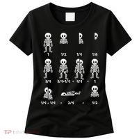 Funny Halloween Math Equations Skeletons Women's T-Shirt thumb 0