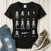 Funny Halloween Math Equations Skeletons Women's T-Shirt thumb 3
