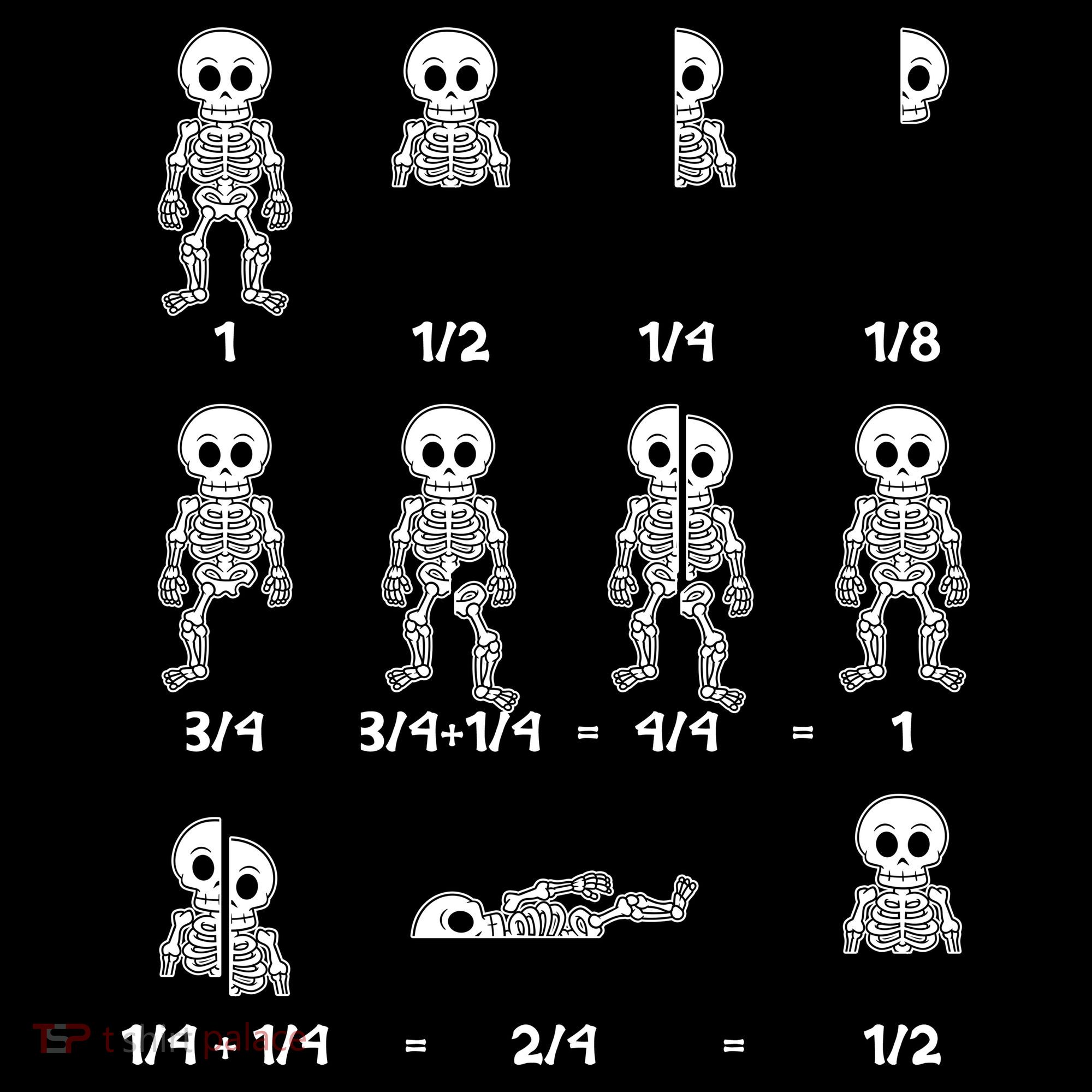 Funny Halloween Math Equations Skeletons Women's T-Shirt