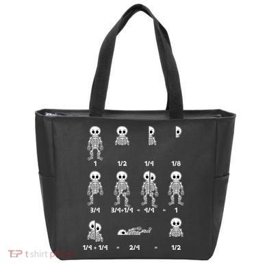 Funny Halloween Math Equations Skeletons Tote Bag