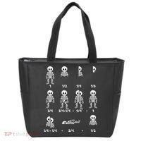Funny Halloween Math Equations Skeletons Tote Bag thumb 0