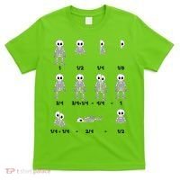 Funny Halloween Math Equations Skeletons T-Shirt thumb 0