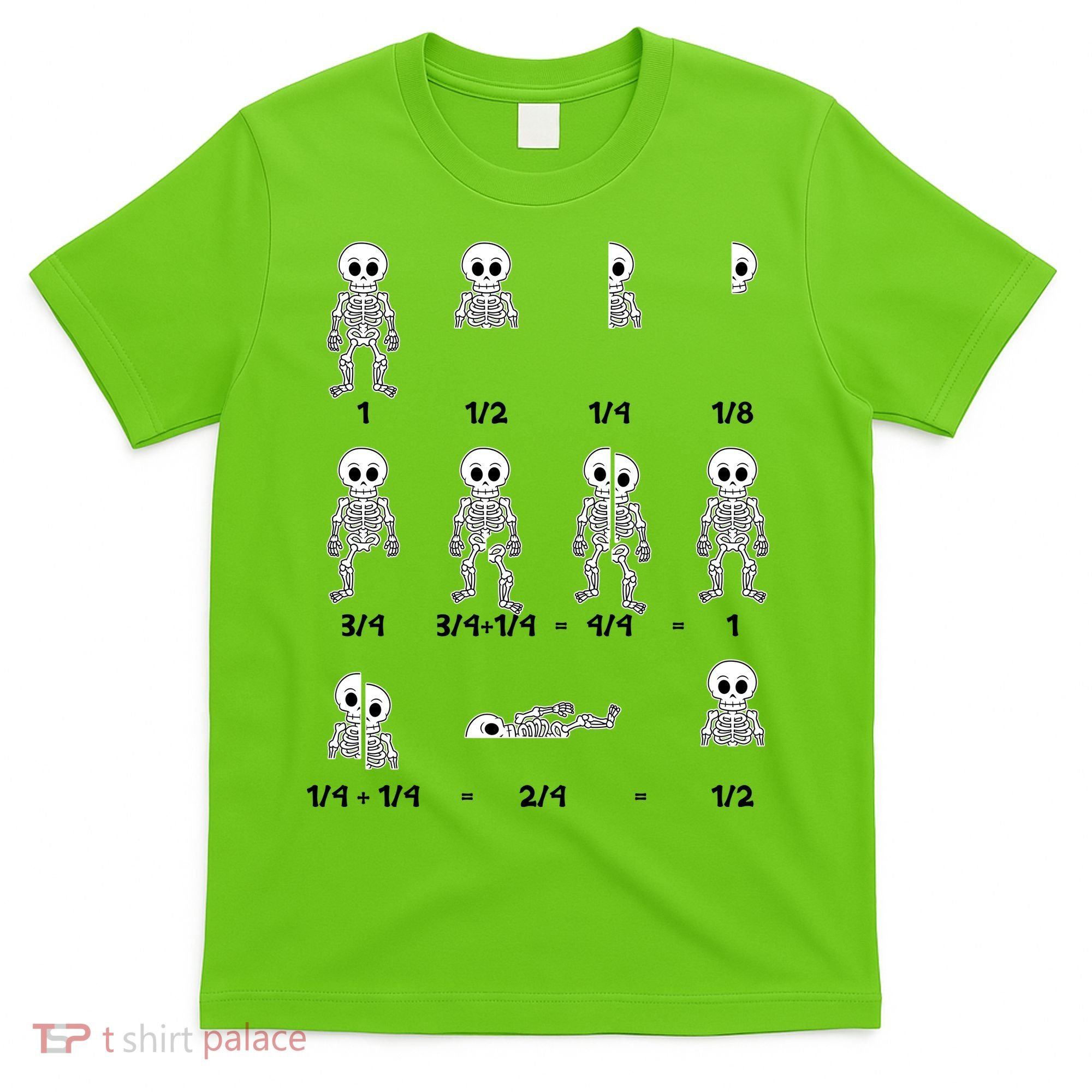 Funny Halloween Math Equations Skeletons T-Shirt