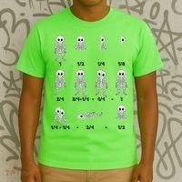 Funny Halloween Math Equations Skeletons T-Shirt thumb 3