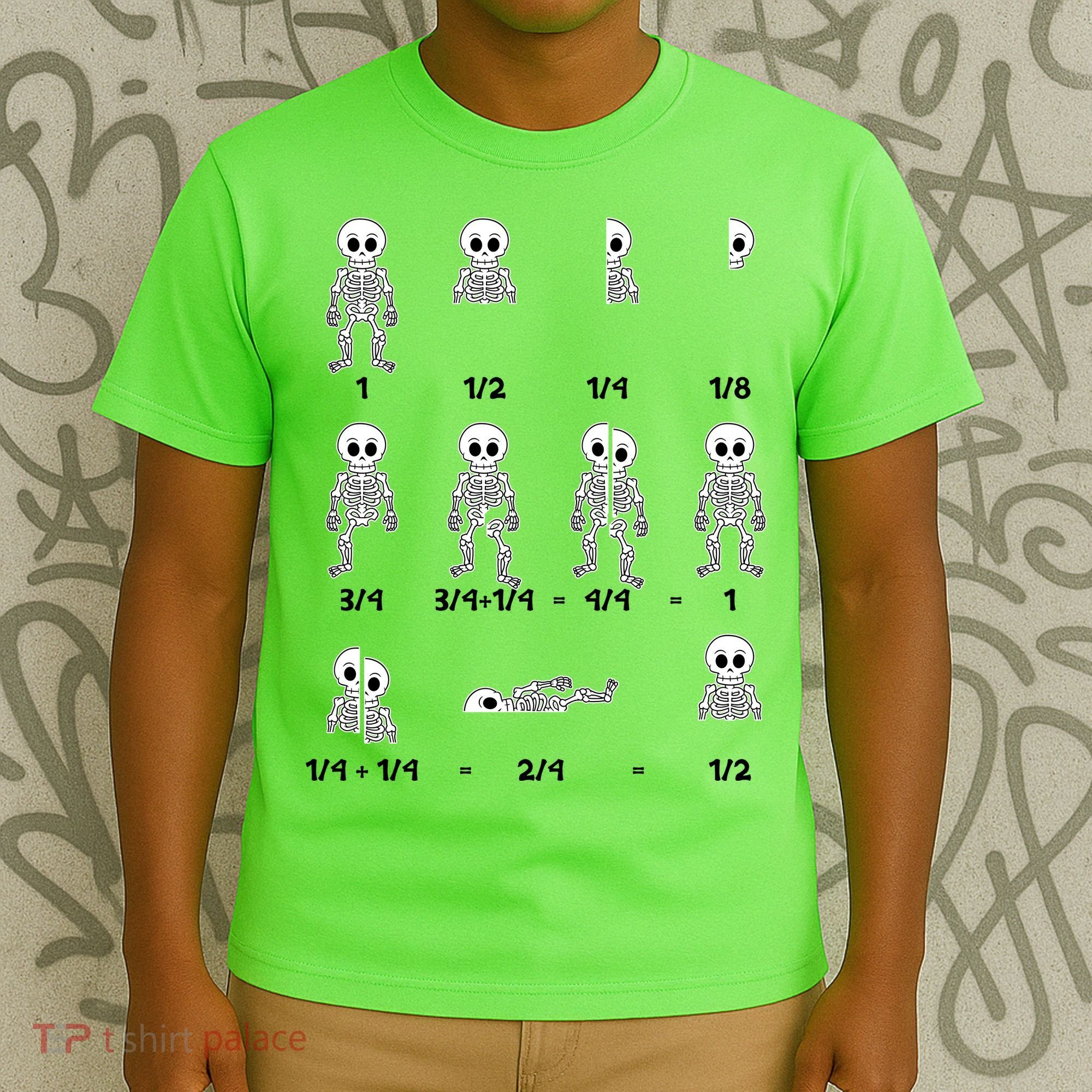Funny Halloween Math Equations Skeletons T-Shirt