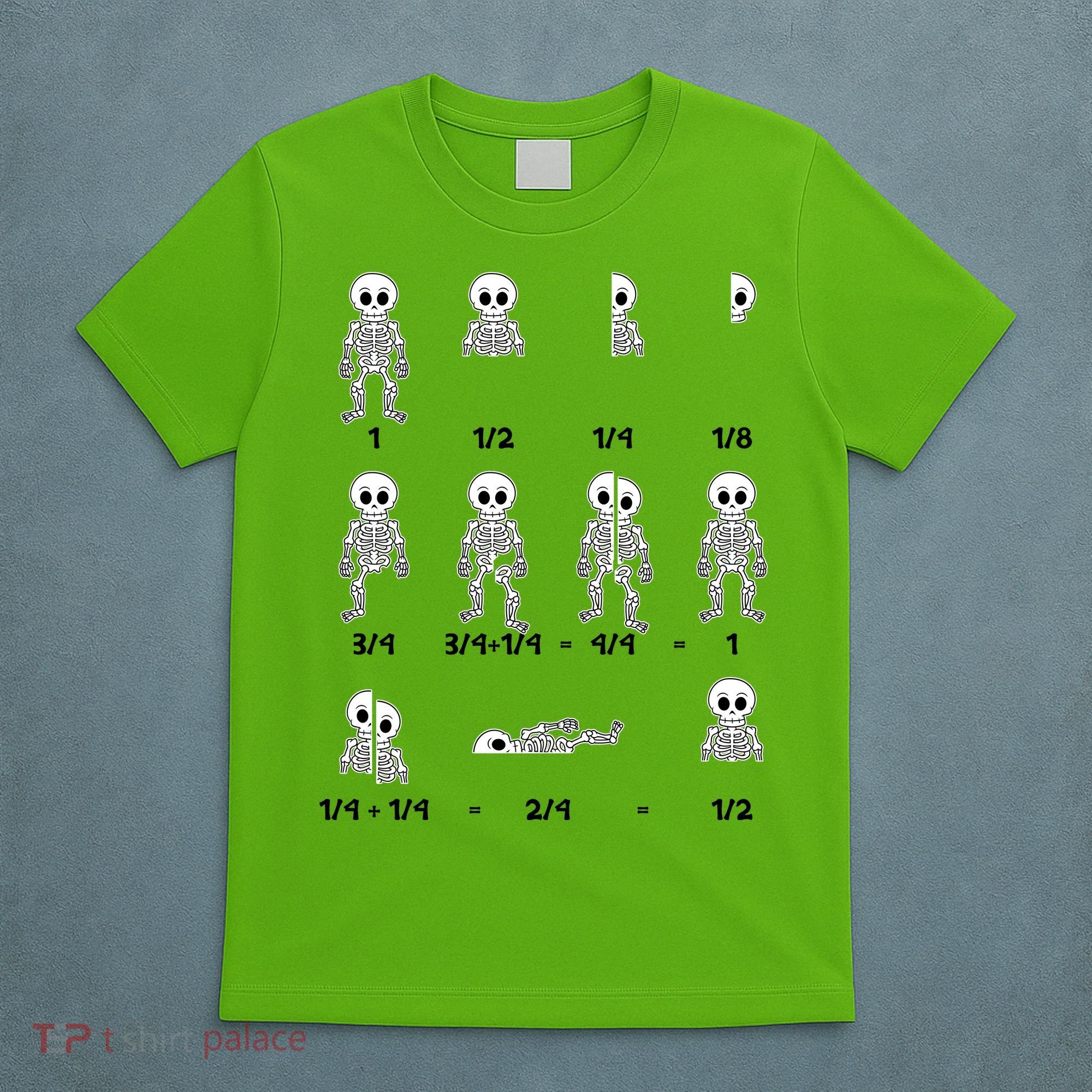 Funny Halloween Math Equations Skeletons T-Shirt