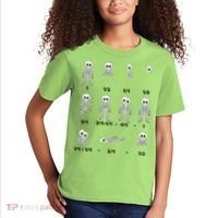 Funny Halloween Math Equations Skeletons Kids T-Shirt thumb 2