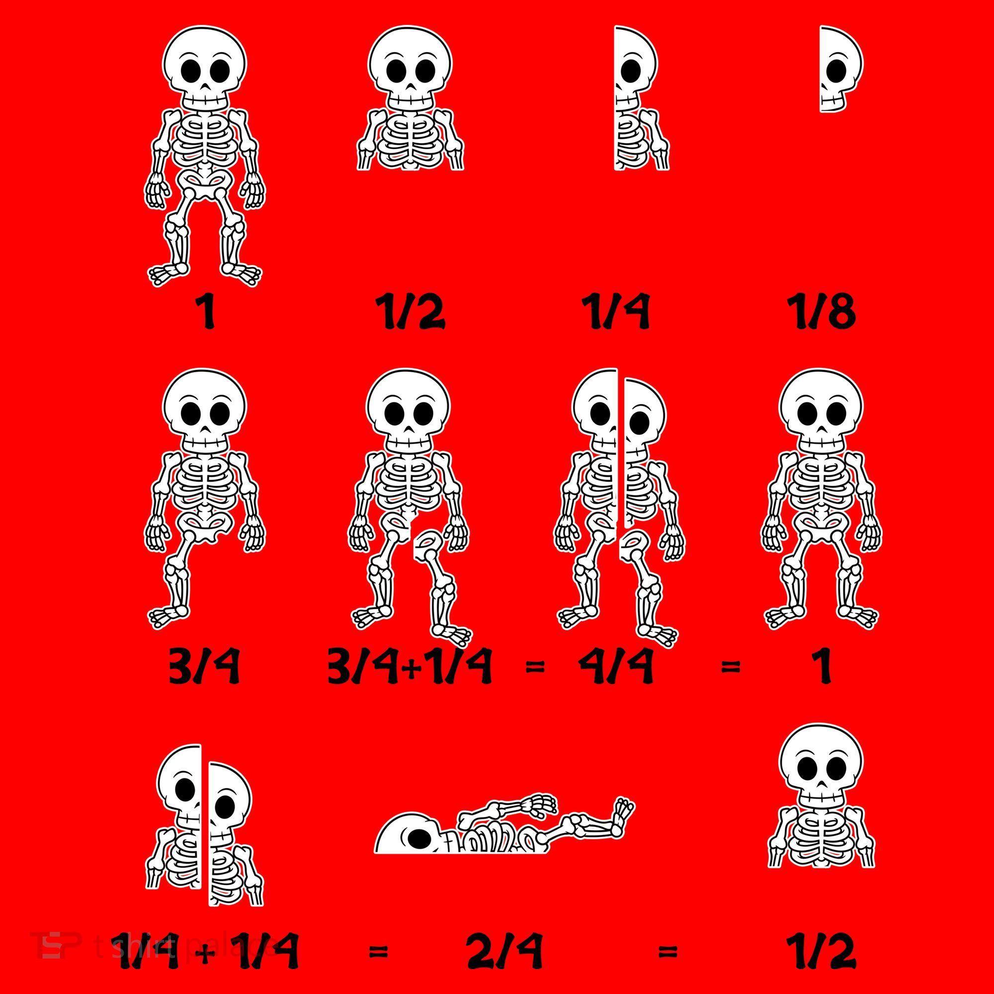 Funny Halloween Math Equations Skeletons Santa Hat