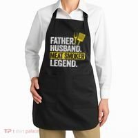 Father Husband Meat Smoker Legend Grilling Dad Meat Smoking Apron thumb 2