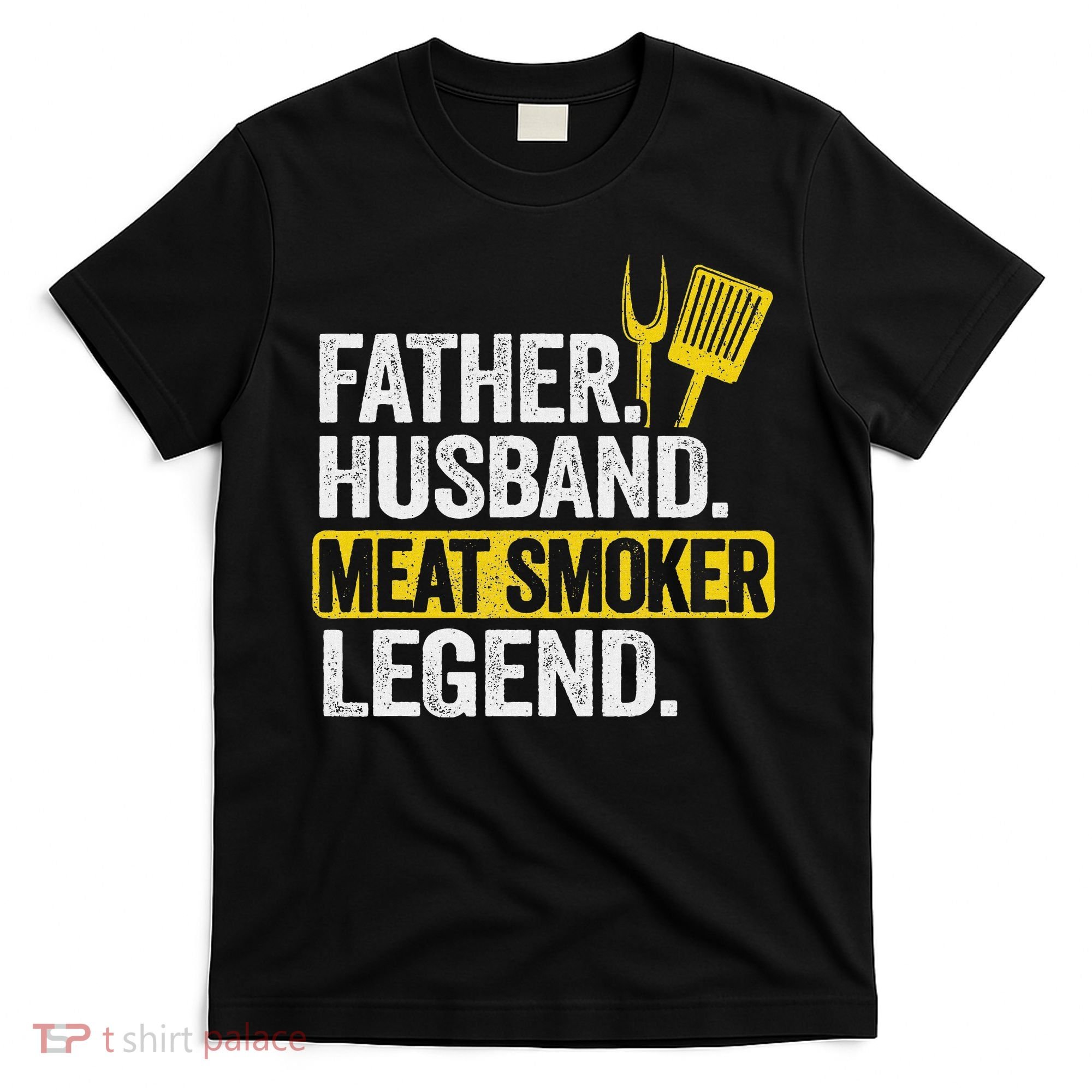 Father Husband Meat Smoker Legend Grilling Dad Meat Smoking T-Shirt