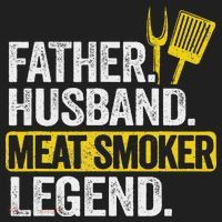 Father Husband Meat Smoker Legend Grilling Dad Meat Smoking Beanie thumb 2