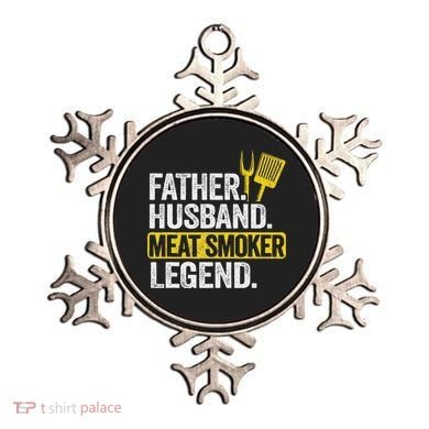 Father Husband Meat Smoker Legend Grilling Dad Meat Smoking Ornament