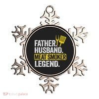 Father Husband Meat Smoker Legend Grilling Dad Meat Smoking Ornament thumb 0