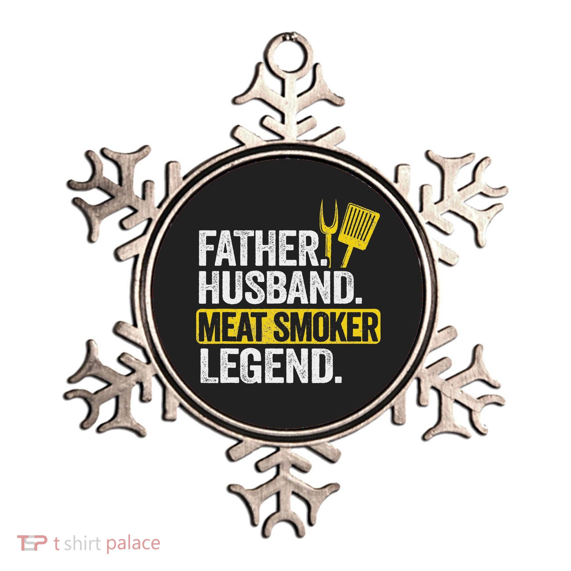 Father Husband Meat Smoker Legend Grilling Dad Meat Smoking Ornament