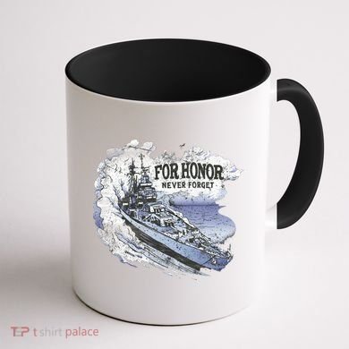 For Honor Never Forget Navy Seals Ship Coffee Mug back