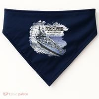 For Honor Never Forget Navy Seals Ship USA-Made Doggie Bandana thumb 0