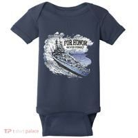 For Honor Never Forget Navy Seals Ship Baby Bodysuit thumb 0