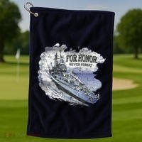 For Honor Never Forget Navy Seals Ship Golf Towel thumb 1