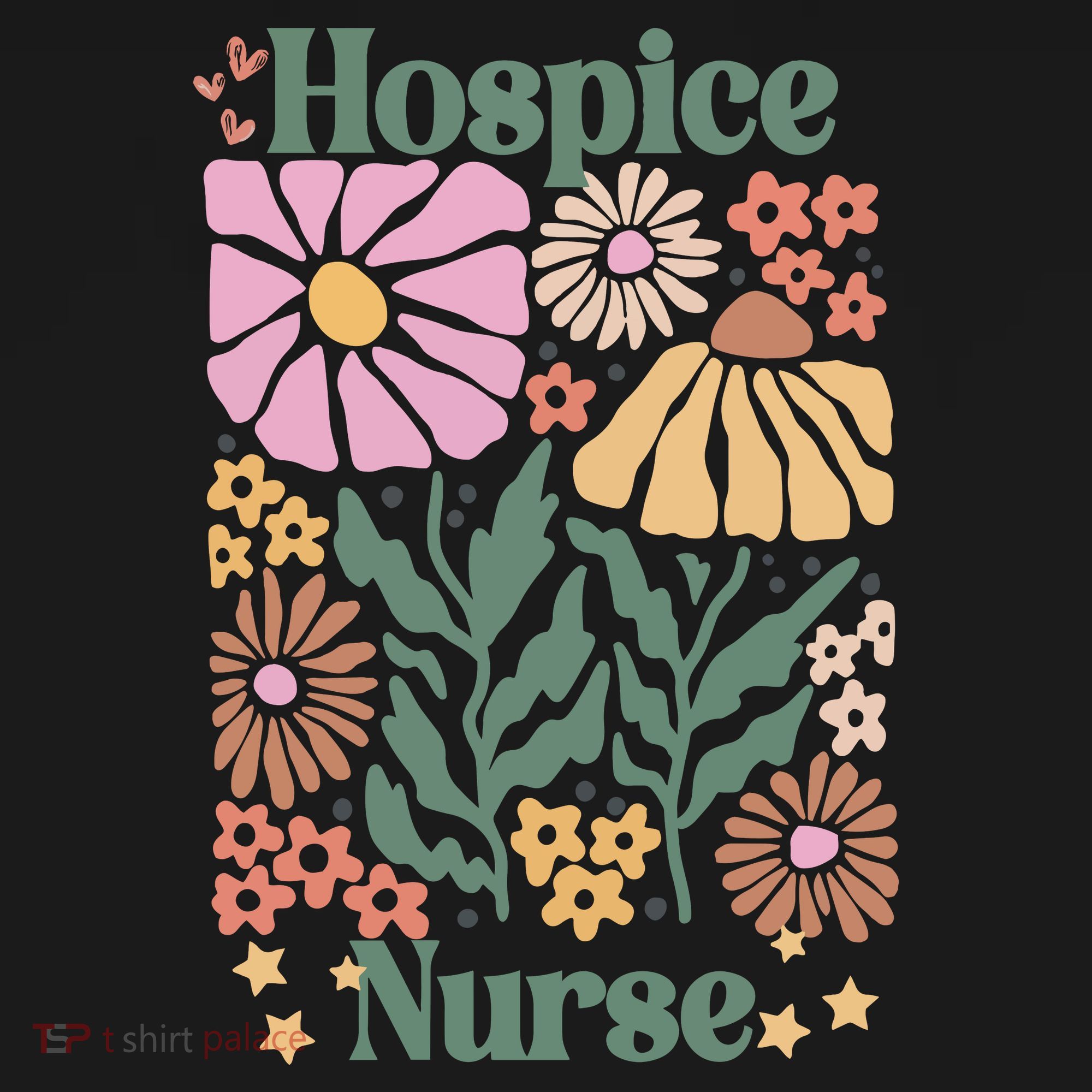 Floral Hospice Nurse Health Care Sweatshirt