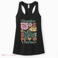 Floral Hospice Nurse Health Care Women's Tank Top thumb 0