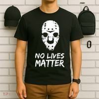 Funny Horror | No Lives Matter | Halloween | Hockey Mask T-Shirt thumb 6