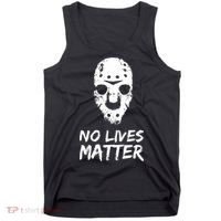 Funny Horror | No Lives Matter | Halloween | Hockey Mask Tank Top thumb 0