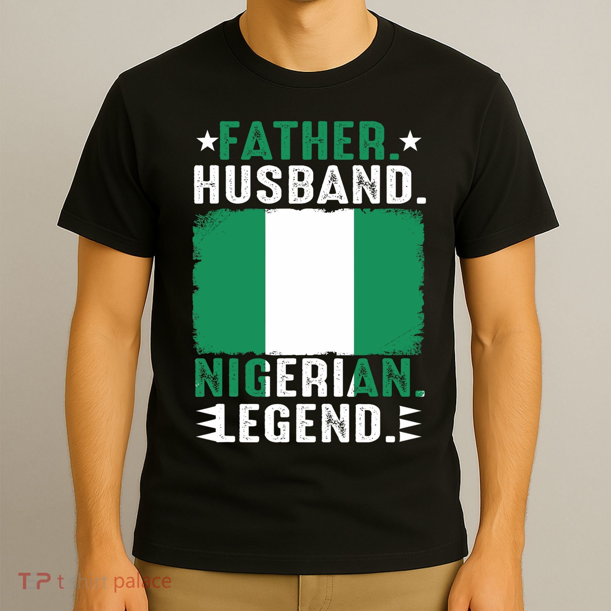 Father Husband Nigeria Father's Day Proud Dad Family Lover  T-Shirt
