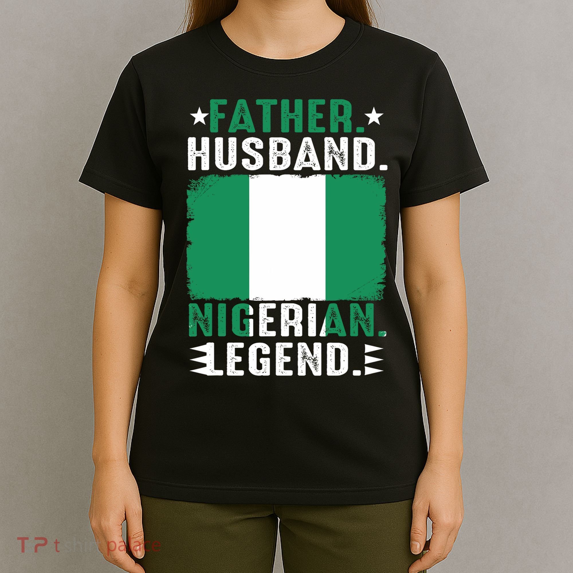 Father Husband Nigeria Father's Day Proud Dad Family Lover  T-Shirt