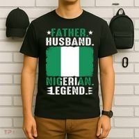Father Husband Nigeria Father's Day Proud Dad Family Lover  T-Shirt thumb 6