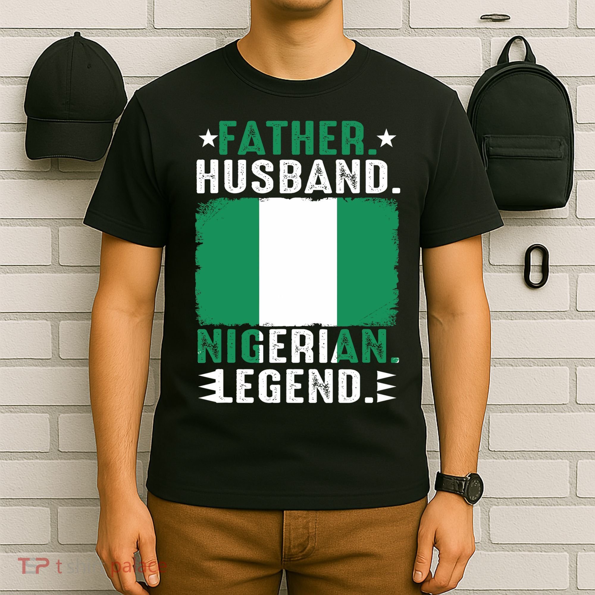 Father Husband Nigeria Father's Day Proud Dad Family Lover  T-Shirt