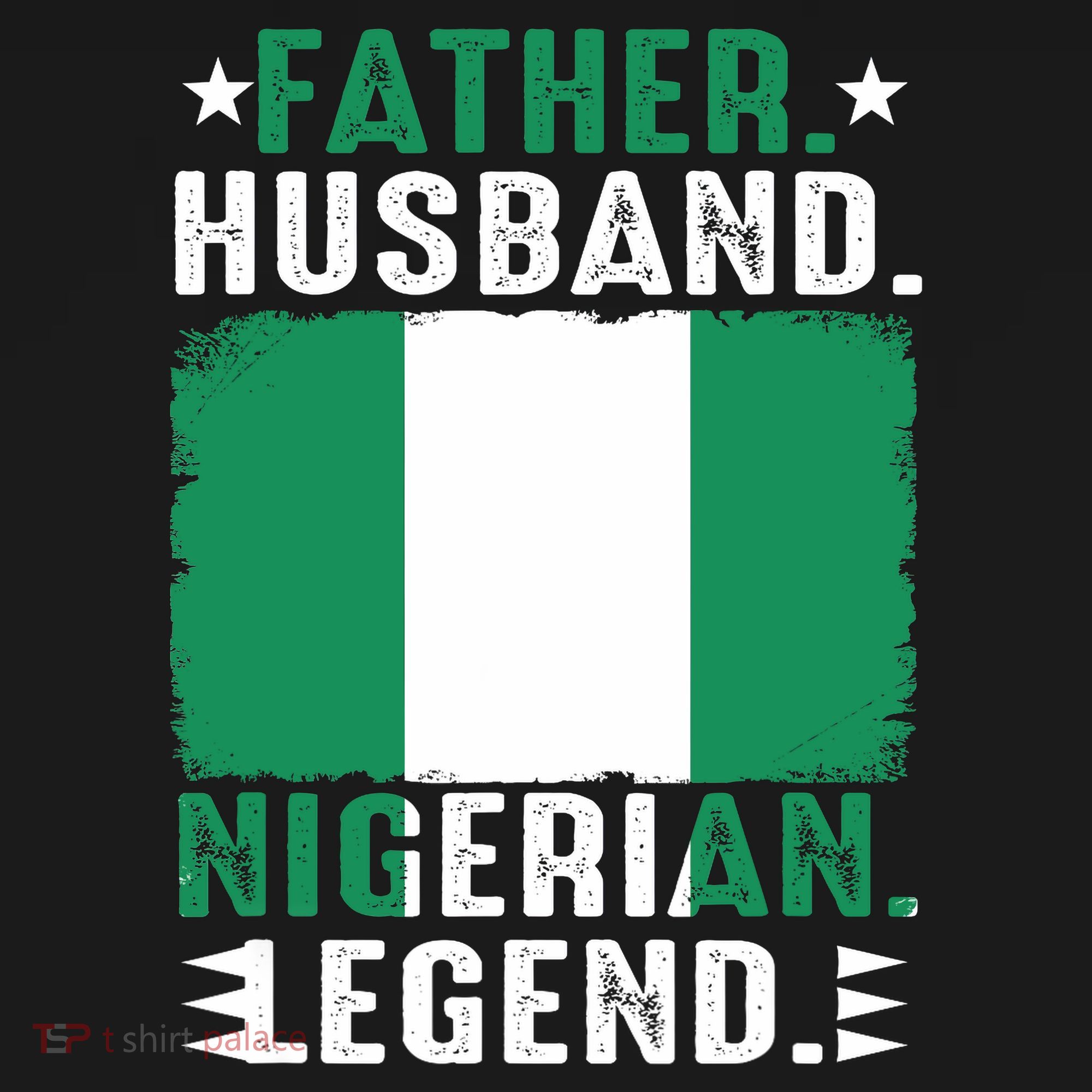 Father Husband Nigeria Father's Day Proud Dad Family Lover  T-Shirt