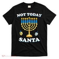 Funny Hanukkah Not Today Santa Jewish Chanukah  T-Shirt thumb 0