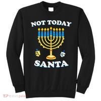 Funny Hanukkah Not Today Santa Jewish Chanukah Sweatshirt thumb 0