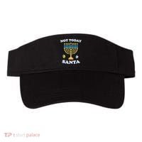 Funny Hanukkah Not Today Santa Jewish Chanukah Visor thumb 0