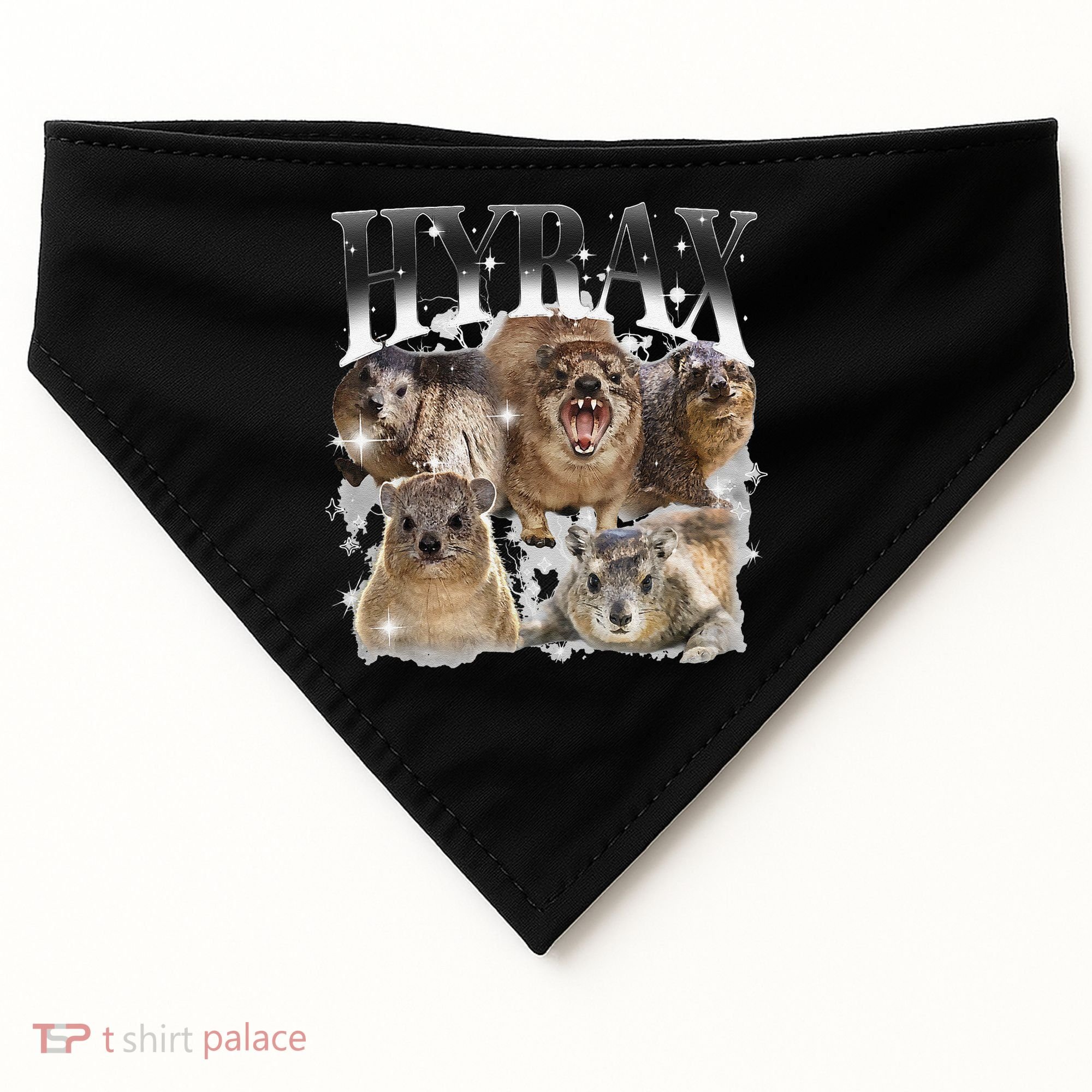 Funny Hyrax Oddly Specific Meme Animal For Family USA-Made Doggie Bandana