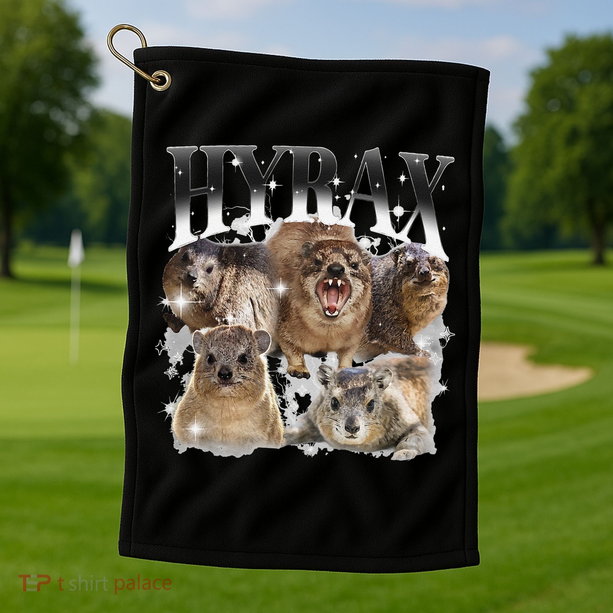 Funny Hyrax Oddly Specific Meme Animal For Family Golf Towel