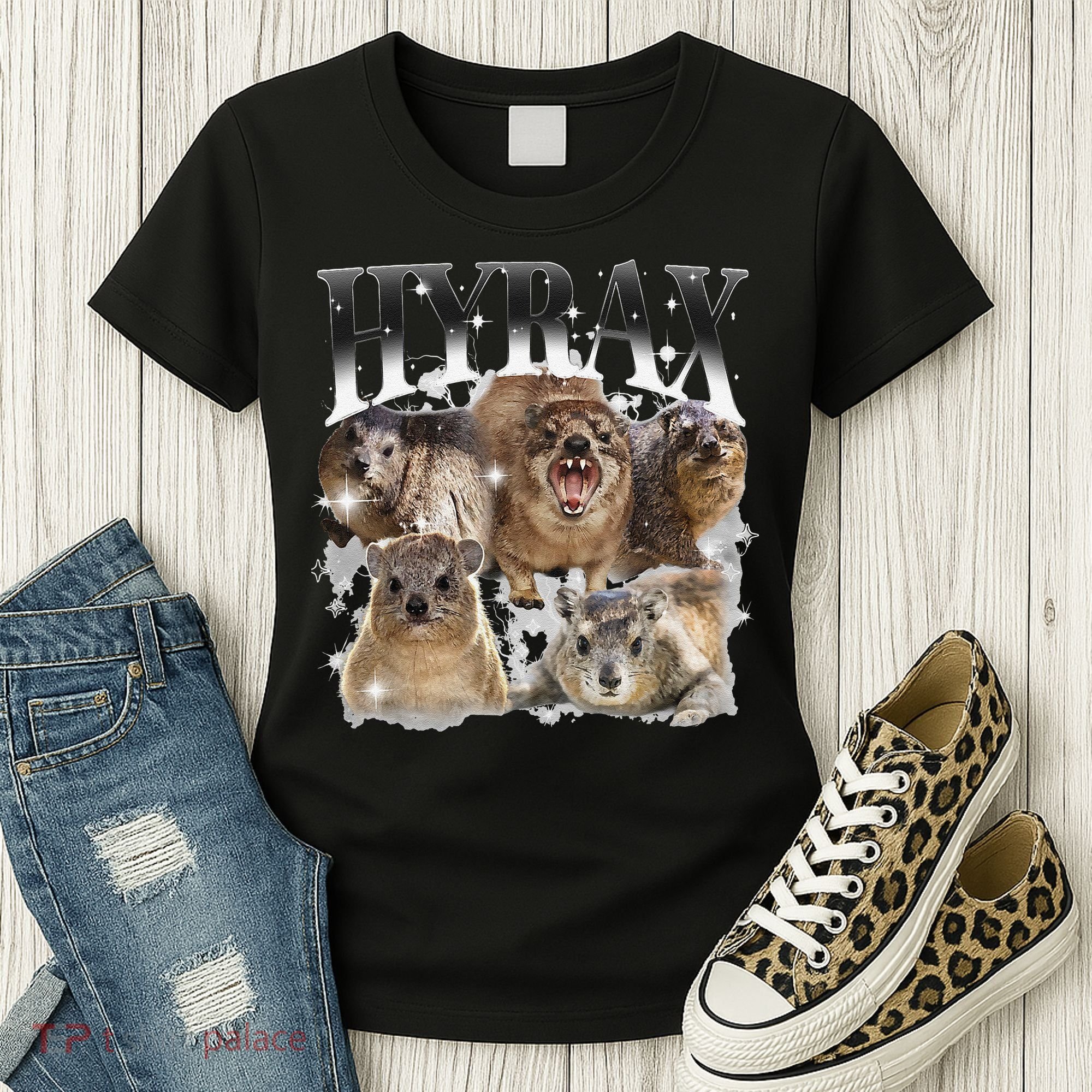 Funny Hyrax Oddly Specific Meme Animal For Family Women's T-Shirt