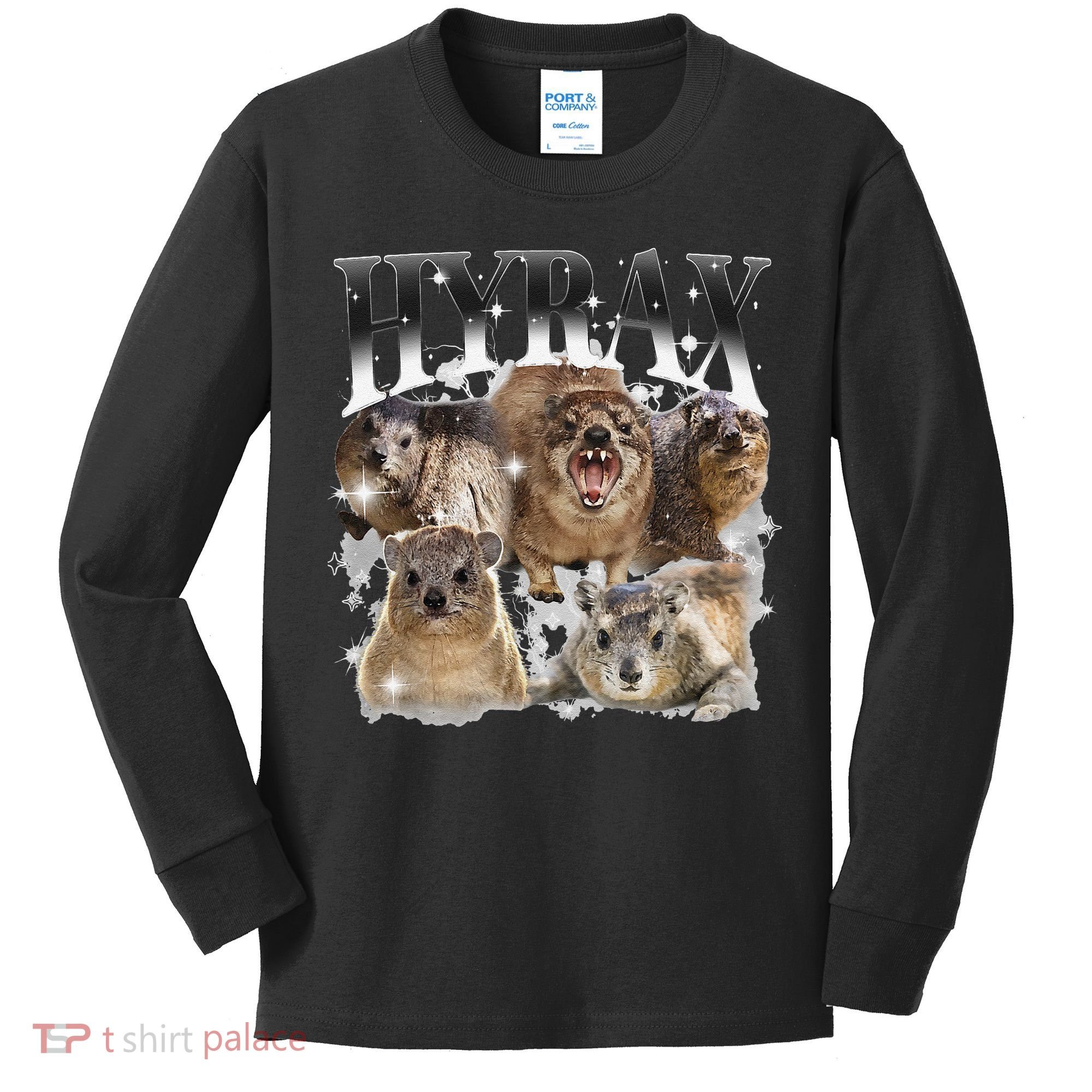 Funny Hyrax Oddly Specific Meme Animal For Family Kids Long Sleeve Shirt