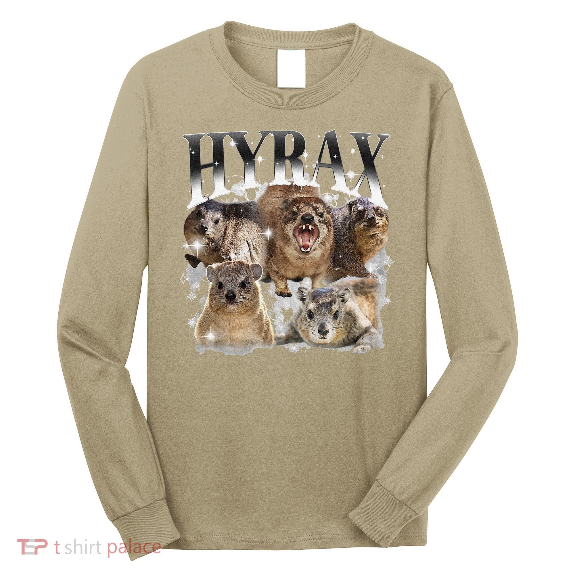 Funny Hyrax Oddly Specific Meme Animal For Family Long Sleeve Shirt
