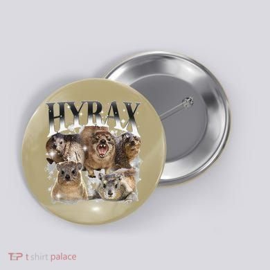 Funny Hyrax Oddly Specific Meme Animal For Family Button