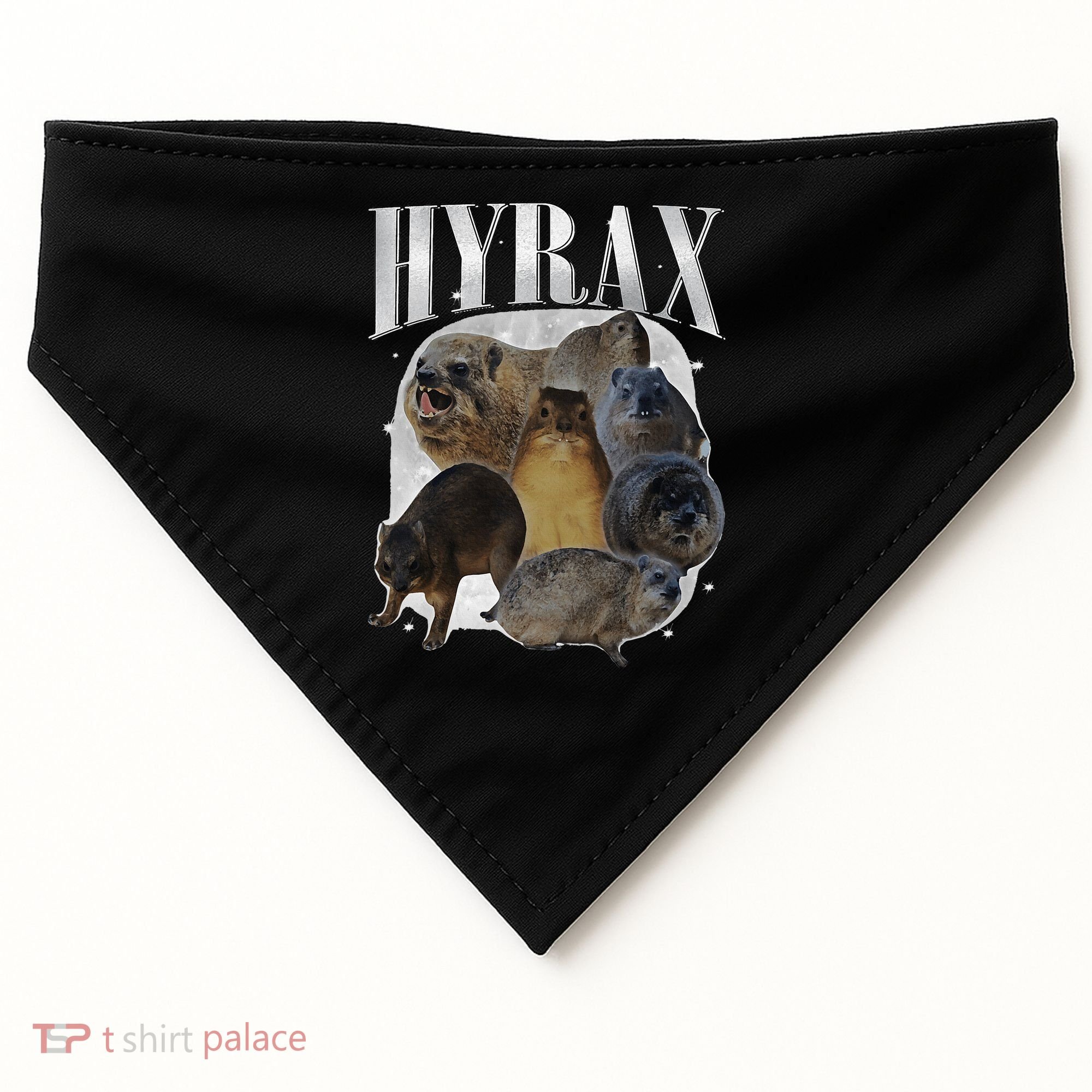 Funny Hyrax Oddly Specific Meme Animal For Family USA-Made Doggie Bandana