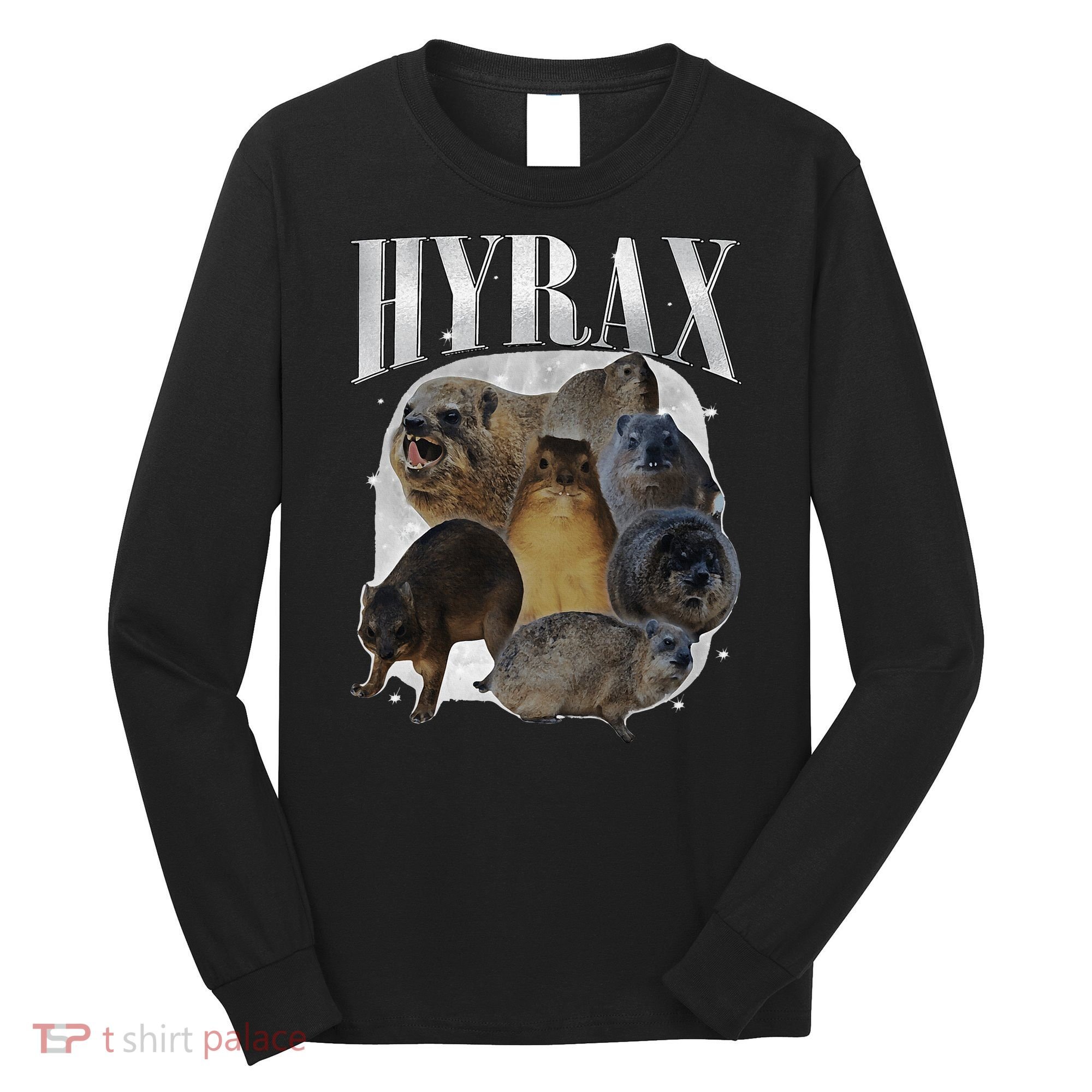Funny Hyrax Oddly Specific Meme Animal For Family Long Sleeve Shirt
