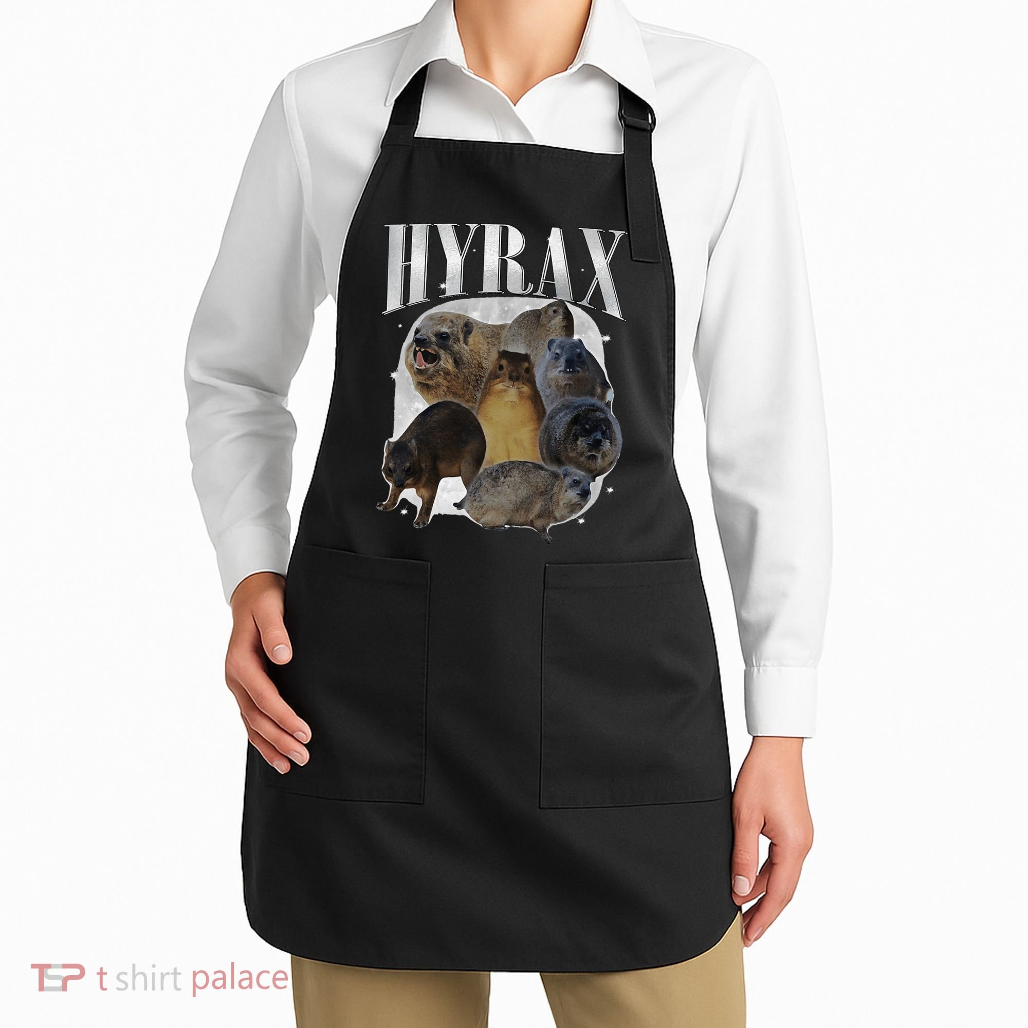 Funny Hyrax Oddly Specific Meme Animal For Family Apron