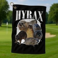 Funny Hyrax Oddly Specific Meme Animal For Family Golf Towel thumb 1