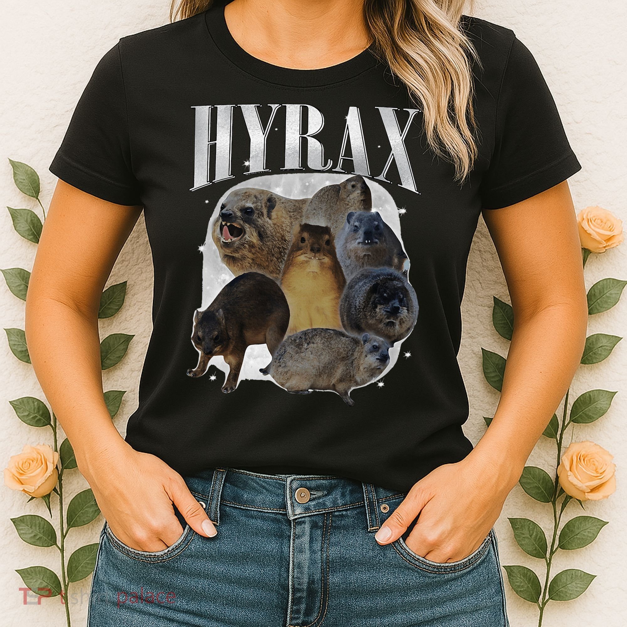 Funny Hyrax Oddly Specific Meme Animal For Family Women's T-Shirt