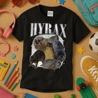 Funny Hyrax Oddly Specific Meme Animal For Family Kids T-Shirt thumb 3