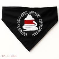 Funny Halloween Officer Doofy Costume Halloween Gift USA-Made Doggie Bandana thumb 0