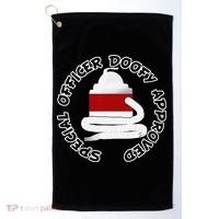 Funny Halloween Officer Doofy Costume Halloween Gift Golf Towel thumb 0